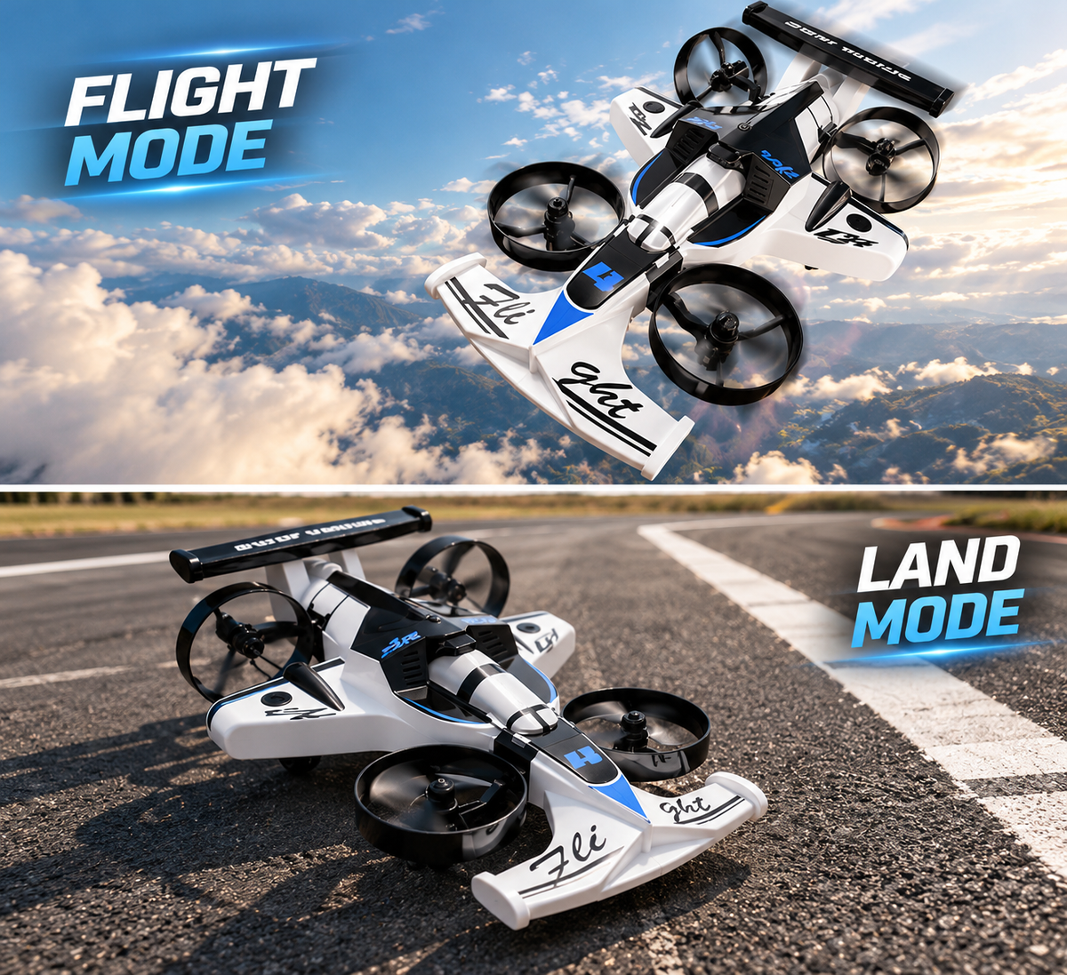 FLYVORY™ 2-in-1 Flying RC Car